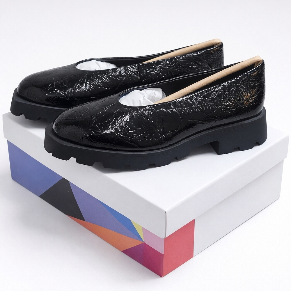 Nwt Katy Perry Daarling Black Slip-On Loafers | Chunky Sole | NWT | Size 6M
